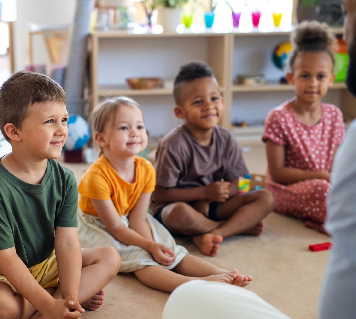 Children learning together in a nursery setting at Funky Nursery & Pre-School in Cheltenham